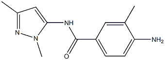 4-amino-N-(1,3-dimethyl-1H-pyrazol-5-yl)-3-methylbenzamide Struktur