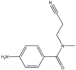 4-amino-N-(2-cyanoethyl)-N-methylbenzamide,,结构式