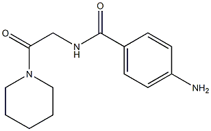 4-amino-N-(2-oxo-2-piperidin-1-ylethyl)benzamide Structure
