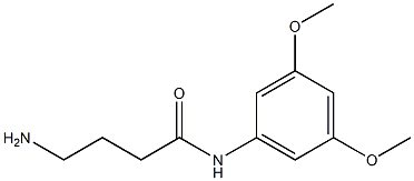 4-amino-N-(3,5-dimethoxyphenyl)butanamide Structure