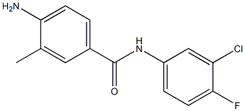 4-amino-N-(3-chloro-4-fluorophenyl)-3-methylbenzamide,,结构式