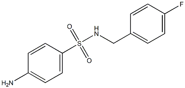 4-amino-N-(4-fluorobenzyl)benzenesulfonamide Struktur