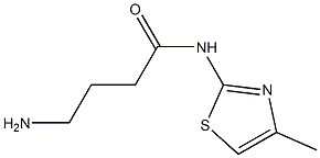 4-amino-N-(4-methyl-1,3-thiazol-2-yl)butanamide Structure