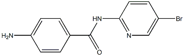 4-amino-N-(5-bromopyridin-2-yl)benzamide Struktur