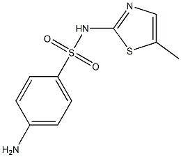 4-amino-N-(5-methyl-1,3-thiazol-2-yl)benzenesulfonamide,,结构式