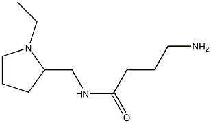 4-amino-N-[(1-ethylpyrrolidin-2-yl)methyl]butanamide Structure