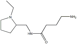 4-amino-N-[(1-ethylpyrrolidin-2-yl)methyl]butanamide 结构式