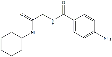 4-amino-N-[2-(cyclohexylamino)-2-oxoethyl]benzamide Structure