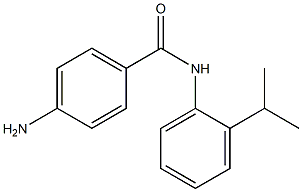 4-amino-N-[2-(propan-2-yl)phenyl]benzamide 结构式
