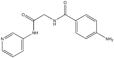 4-amino-N-[2-oxo-2-(pyridin-3-ylamino)ethyl]benzamide Struktur