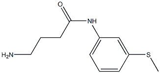 4-amino-N-[3-(methylthio)phenyl]butanamide