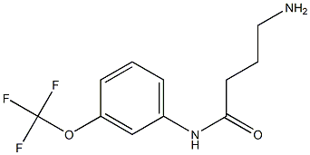 4-amino-N-[3-(trifluoromethoxy)phenyl]butanamide Structure