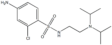 4-amino-N-{2-[bis(propan-2-yl)amino]ethyl}-2-chlorobenzene-1-sulfonamide Structure