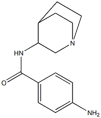 4-amino-N-1-azabicyclo[2.2.2]oct-3-ylbenzamide Structure