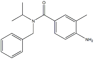 4-amino-N-benzyl-3-methyl-N-(propan-2-yl)benzamide 结构式