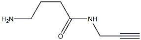 4-amino-N-prop-2-ynylbutanamide 结构式