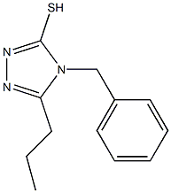 4-benzyl-5-propyl-4H-1,2,4-triazole-3-thiol,,结构式
