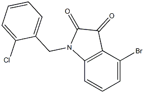 4-bromo-1-[(2-chlorophenyl)methyl]-2,3-dihydro-1H-indole-2,3-dione