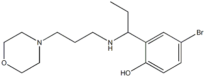 4-bromo-2-(1-{[3-(morpholin-4-yl)propyl]amino}propyl)phenol Structure