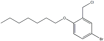 4-bromo-2-(chloromethyl)-1-(heptyloxy)benzene Structure