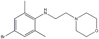 4-bromo-2,6-dimethyl-N-[2-(morpholin-4-yl)ethyl]aniline,,结构式