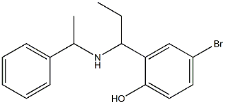  4-bromo-2-{1-[(1-phenylethyl)amino]propyl}phenol