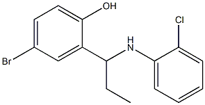  4-bromo-2-{1-[(2-chlorophenyl)amino]propyl}phenol