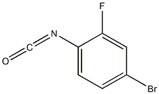 4-bromo-2-fluoro-1-isocyanatobenzene Struktur