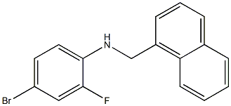 4-bromo-2-fluoro-N-(naphthalen-1-ylmethyl)aniline Structure