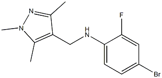 4-bromo-2-fluoro-N-[(1,3,5-trimethyl-1H-pyrazol-4-yl)methyl]aniline