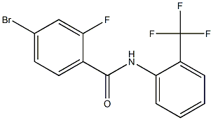 4-bromo-2-fluoro-N-[2-(trifluoromethyl)phenyl]benzamide Structure