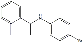 4-bromo-2-methyl-N-[1-(2-methylphenyl)ethyl]aniline Structure