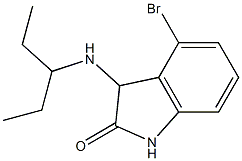 4-bromo-3-(pentan-3-ylamino)-2,3-dihydro-1H-indol-2-one Structure