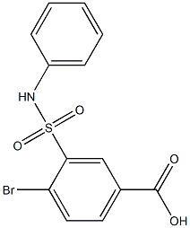 4-bromo-3-(phenylsulfamoyl)benzoic acid Structure