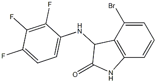 4-bromo-3-[(2,3,4-trifluorophenyl)amino]-2,3-dihydro-1H-indol-2-one