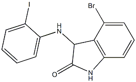 4-bromo-3-[(2-iodophenyl)amino]-2,3-dihydro-1H-indol-2-one Structure