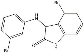  4-bromo-3-[(3-bromophenyl)amino]-2,3-dihydro-1H-indol-2-one