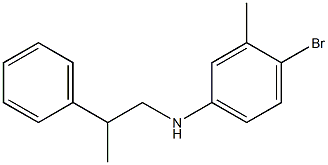 4-bromo-3-methyl-N-(2-phenylpropyl)aniline Structure