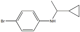 4-bromo-N-(1-cyclopropylethyl)aniline Struktur
