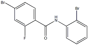 4-bromo-N-(2-bromophenyl)-2-fluorobenzamide Structure