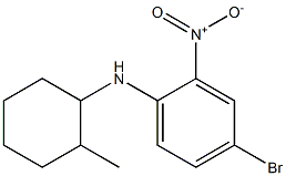 4-bromo-N-(2-methylcyclohexyl)-2-nitroaniline,,结构式
