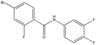 4-bromo-N-(3,4-difluorophenyl)-2-fluorobenzamide Structure