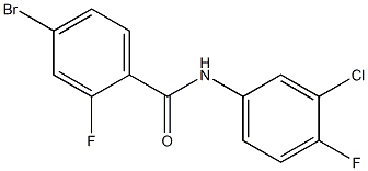 4-bromo-N-(3-chloro-4-fluorophenyl)-2-fluorobenzamide Structure