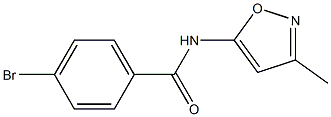 4-bromo-N-(3-methylisoxazol-5-yl)benzamide Structure