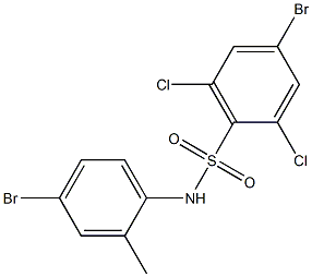 4-bromo-N-(4-bromo-2-methylphenyl)-2,6-dichlorobenzene-1-sulfonamide Structure