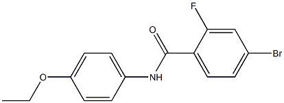 4-bromo-N-(4-ethoxyphenyl)-2-fluorobenzamide Structure