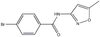 4-bromo-N-(5-methylisoxazol-3-yl)benzamide Structure