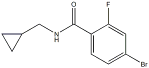 4-bromo-N-(cyclopropylmethyl)-2-fluorobenzamide Structure