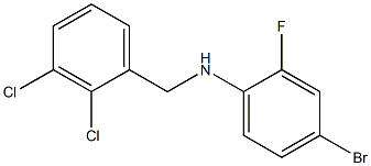 4-bromo-N-[(2,3-dichlorophenyl)methyl]-2-fluoroaniline Structure