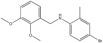 4-bromo-N-[(2,3-dimethoxyphenyl)methyl]-2-methylaniline Structure